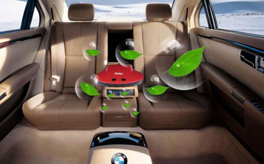 海爾車(chē)載空氣凈化器高效除污染 拯救老司機(jī)