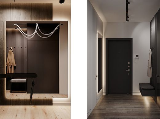 現(xiàn)代時(shí)尚的玄關(guān)照明，這樣的設(shè)計(jì)眼前一亮