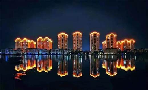 東營經濟技術開發(fā)區(qū)提升城市亮化 繪就“城市夜景美圖”