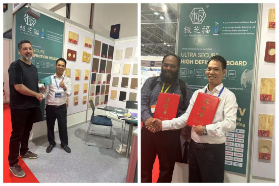 新質(zhì)出海，閃耀中東丨板芝福板材亮相阿聯(lián)酋BDE建材裝飾展